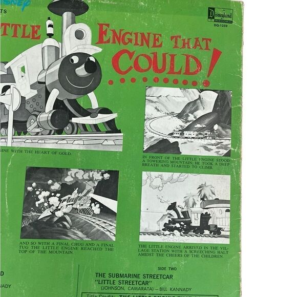 RARE WALT DISNEY THE LITTLE ENGINE THAT COULD + 2 STORIES VINTAGE VINYL RECORD - Picture 7 of 7